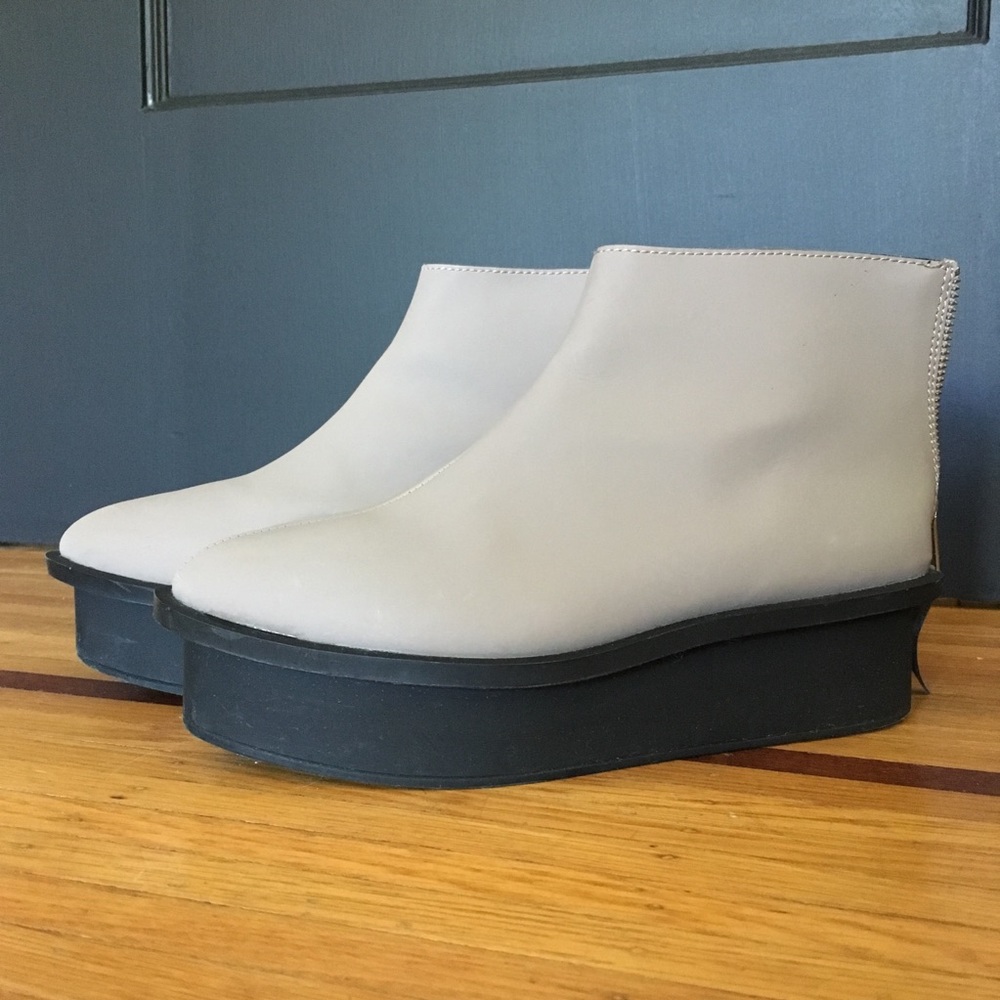 Cheap Monday Zip Leather Flatform